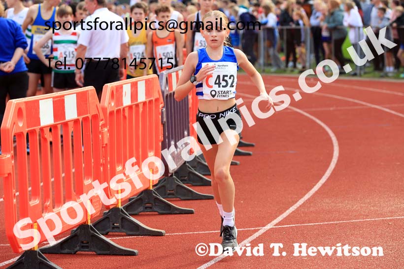 Girls Under-13s, 2024 Northern Mens 6 and Womens 4 and Youngsters Relays, Stanley Park, Blackpool.  Photo: David T. Hewitson/Sports for All Pics